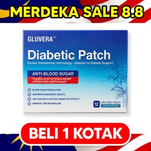 MERDEKA SALES PAKEJ CEGAH ( 1 KOTAK GLUVERA DIABETIC PATCH )